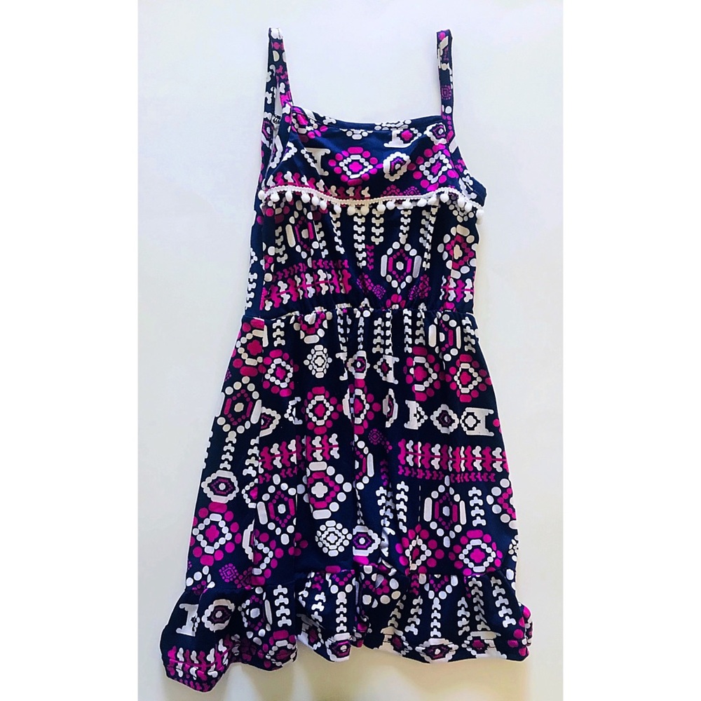 (NWOT) Multi colored girls spaghetti strap dress